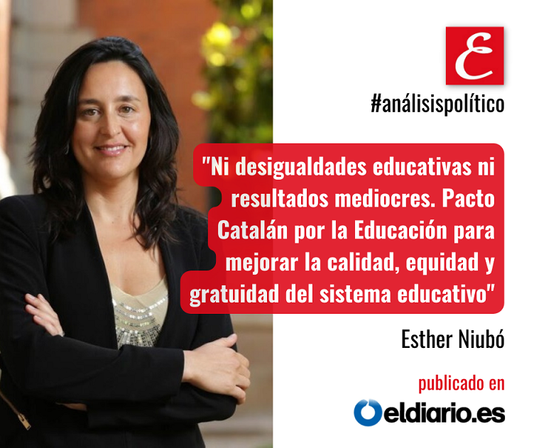 Ni desigualdades educativas ni resultados mediocres. Pacto Catalán por la Educación